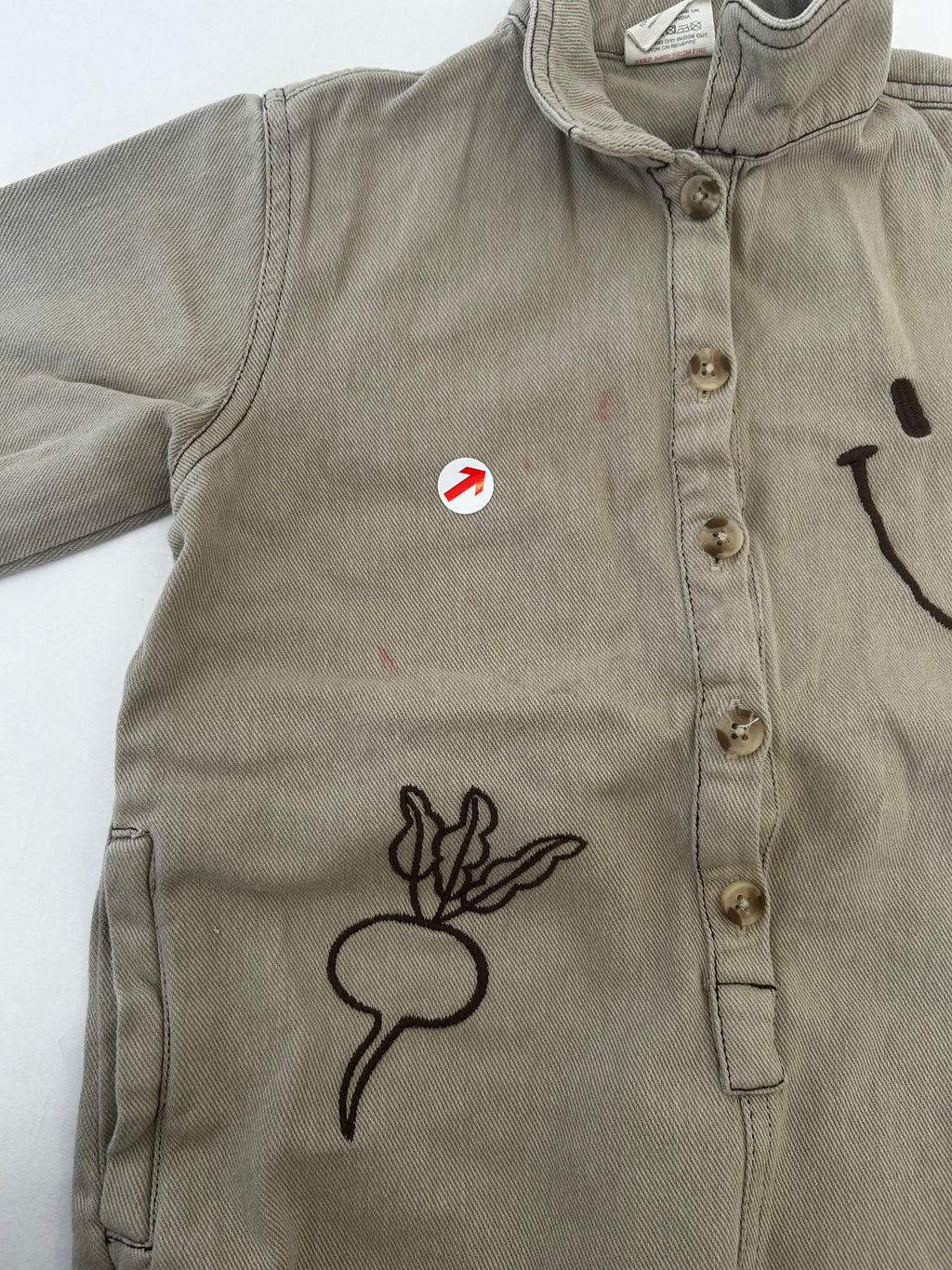 Claude & Co Olive allotment twill overalls
