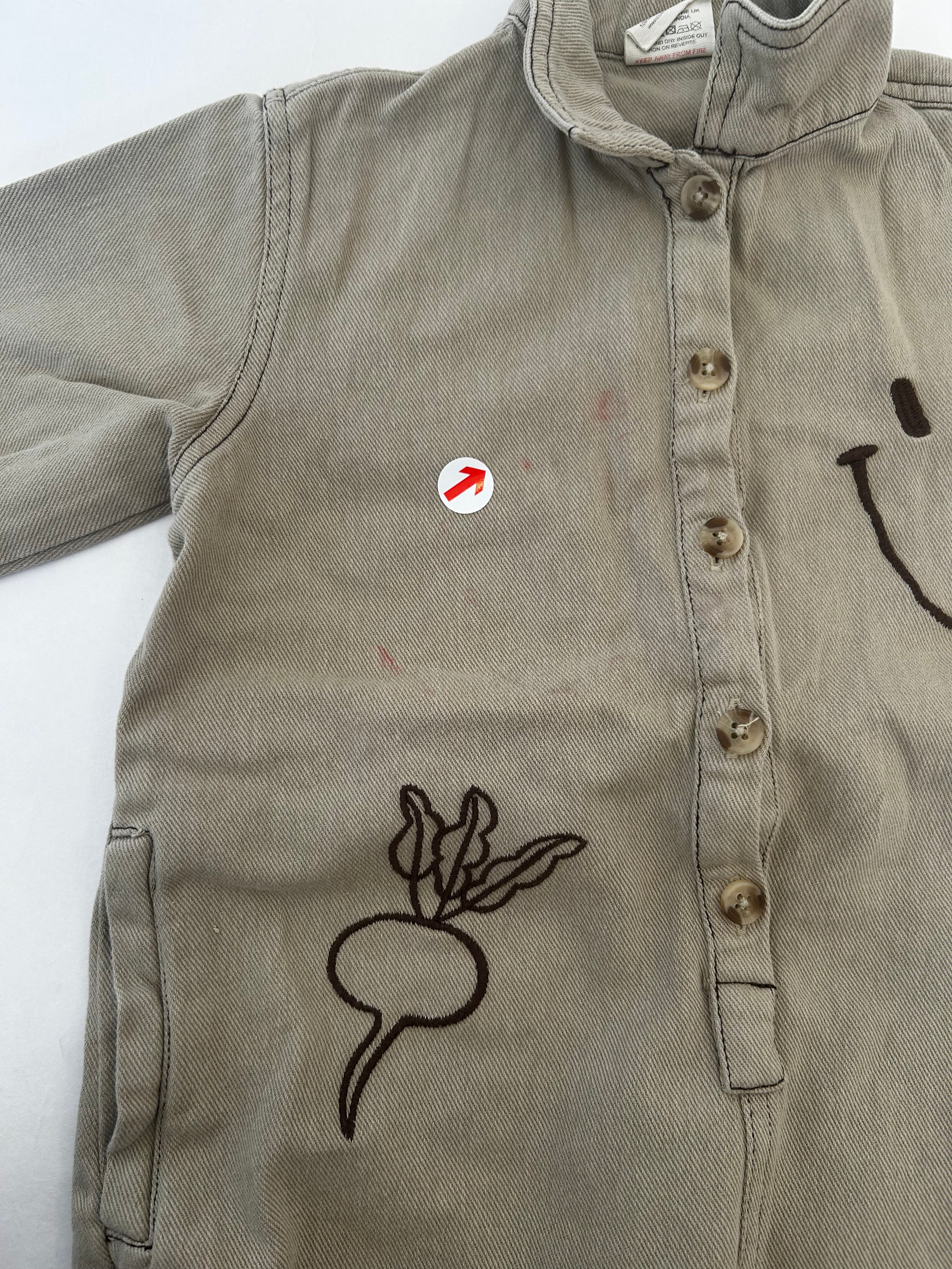 Claude & Co Olive allotment twill overalls