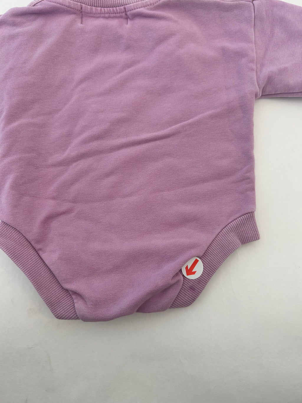Bobo Choses Lilac rocking horse sweatshirt romper