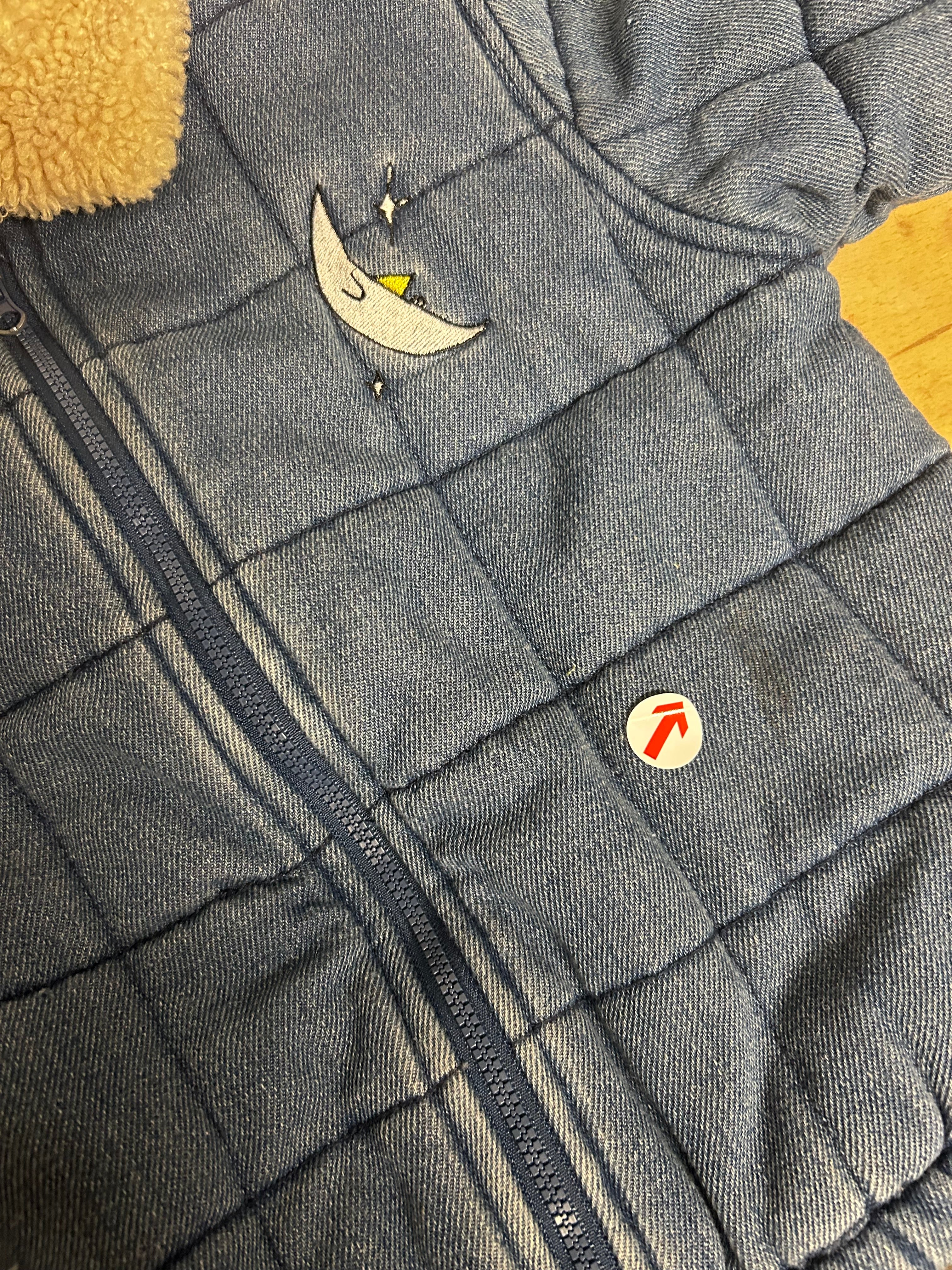 Bobo Choses Denim quilted baby jacket