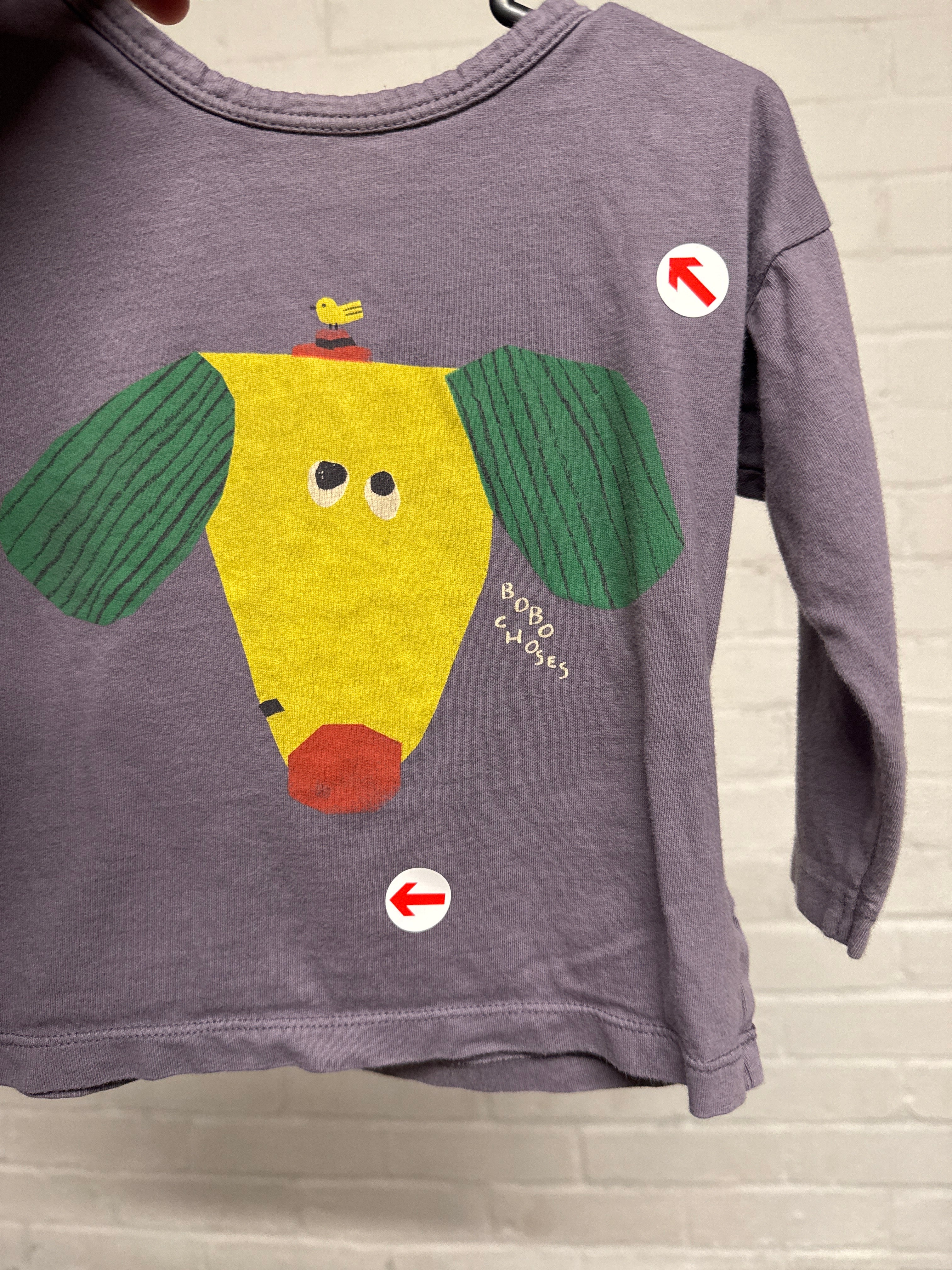 Bobo Choses Navy happy dog t-shirt 9M