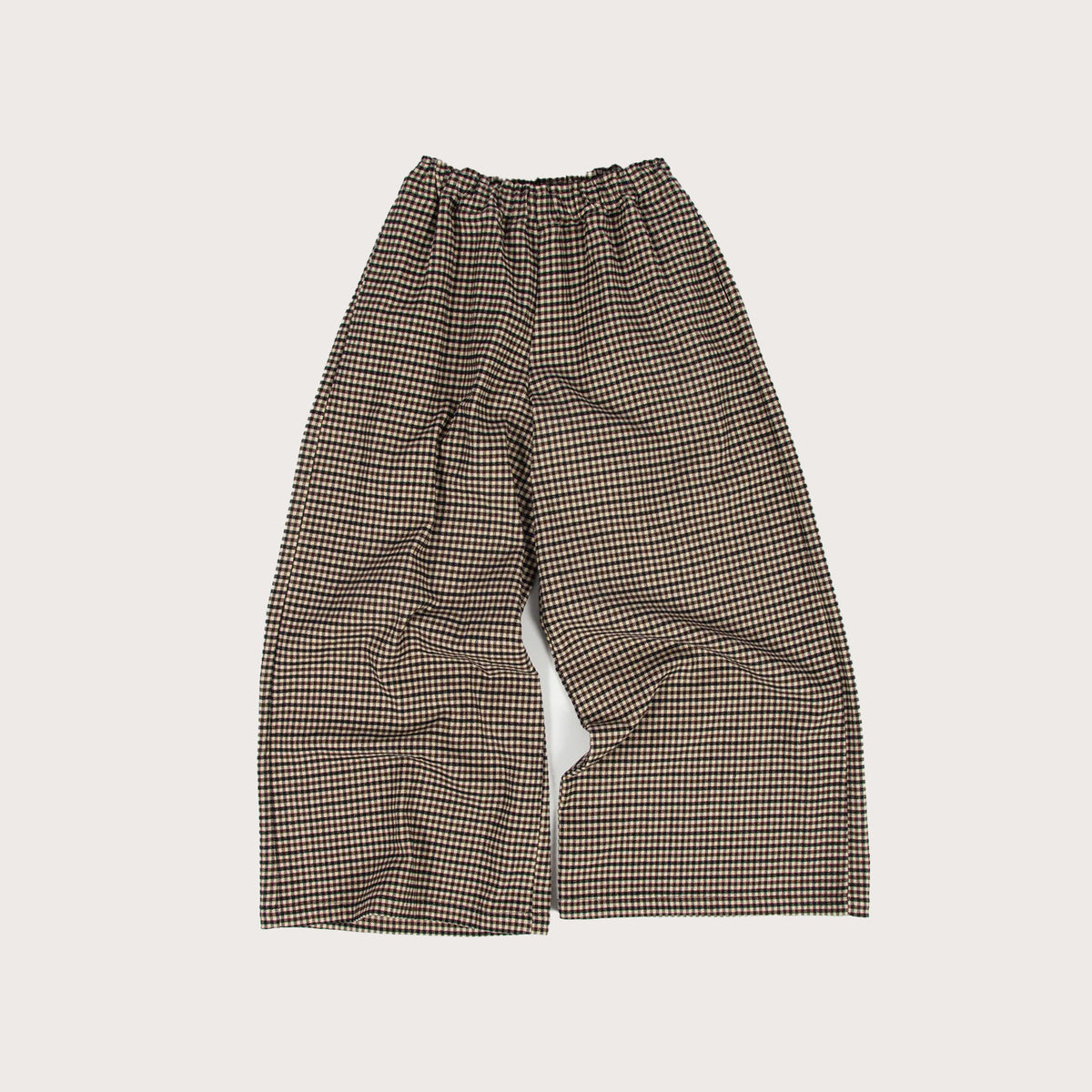 Tangerine Studios Wide leg checked trousers