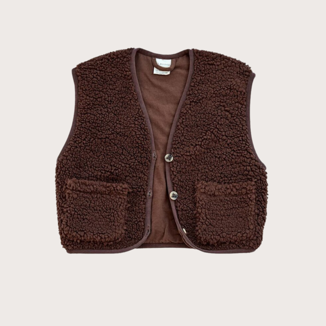 Claude & Co Brown borg gilet