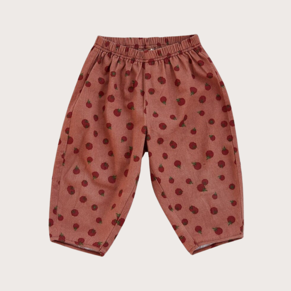 Claude & Co Red tomato print trousers