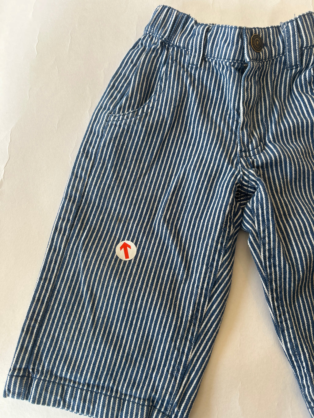 Konges Slojd Blue stripe workwear trousers