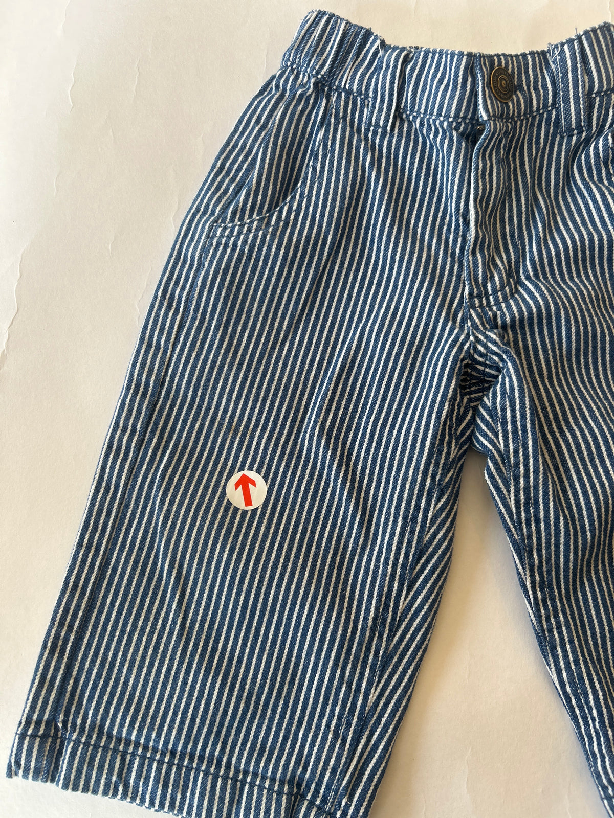 Konges Slojd Blue stripe workwear trousers