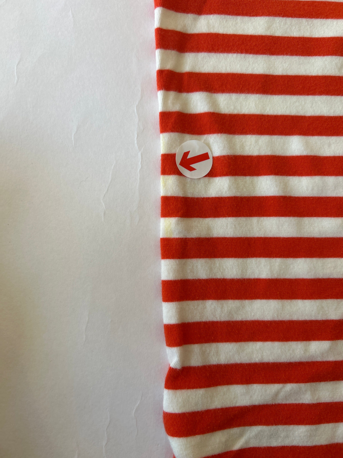 Wynken Red stripe bubble onesie