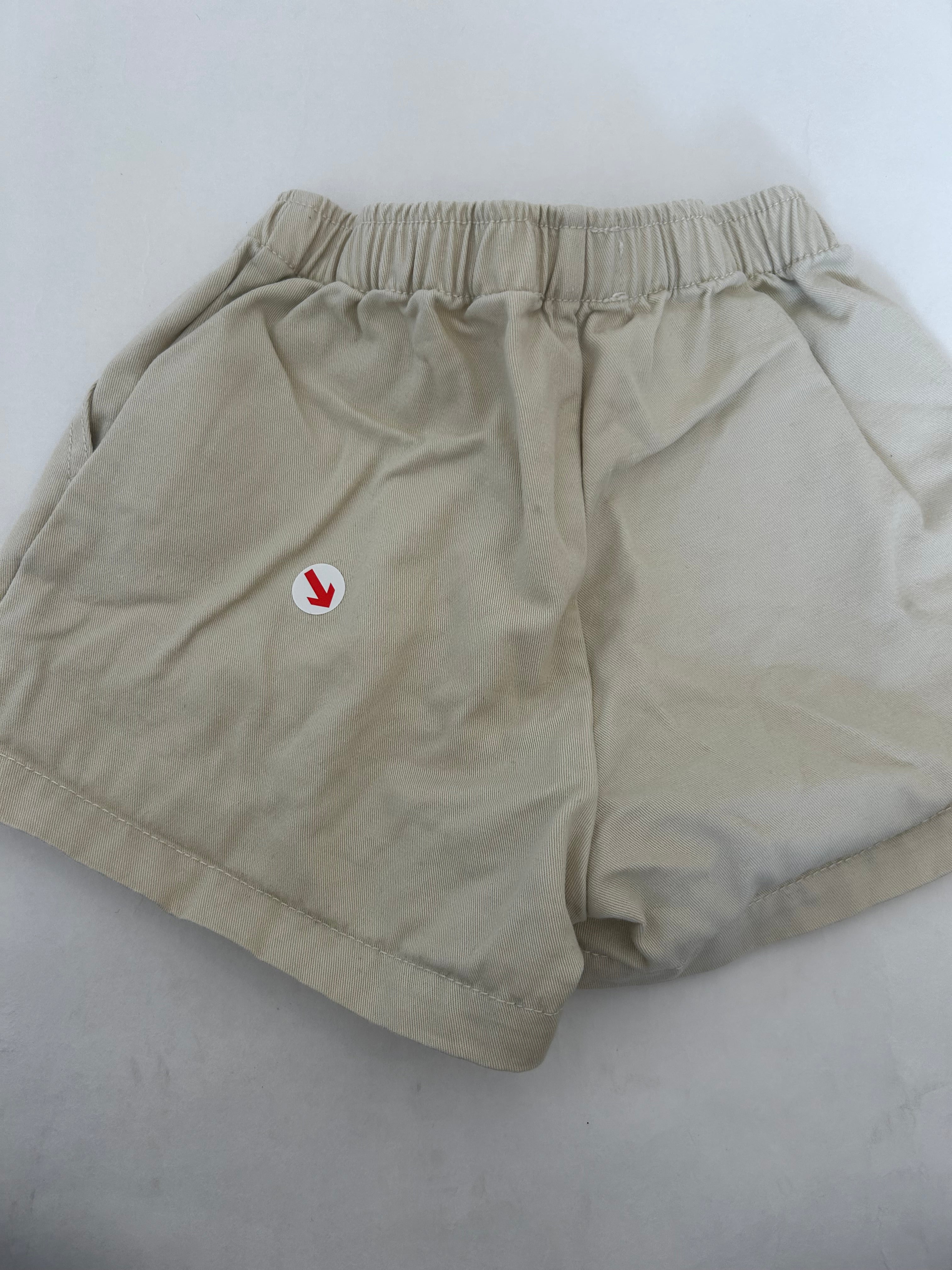 Tiny Cottons Cream artsy tree shorts