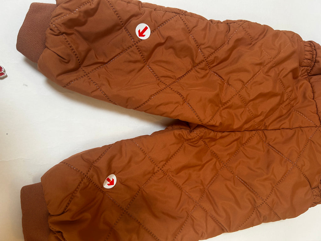 Liewood Pink quilted thermo dungarees