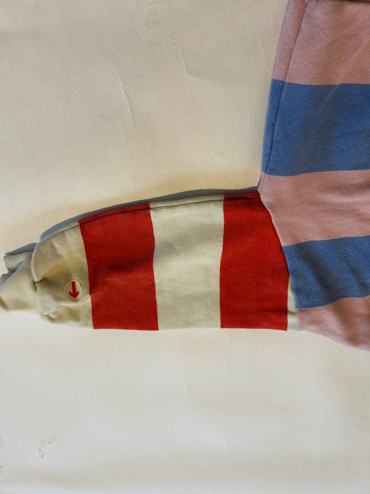 Wynken Candy pink stripe sweatshirt