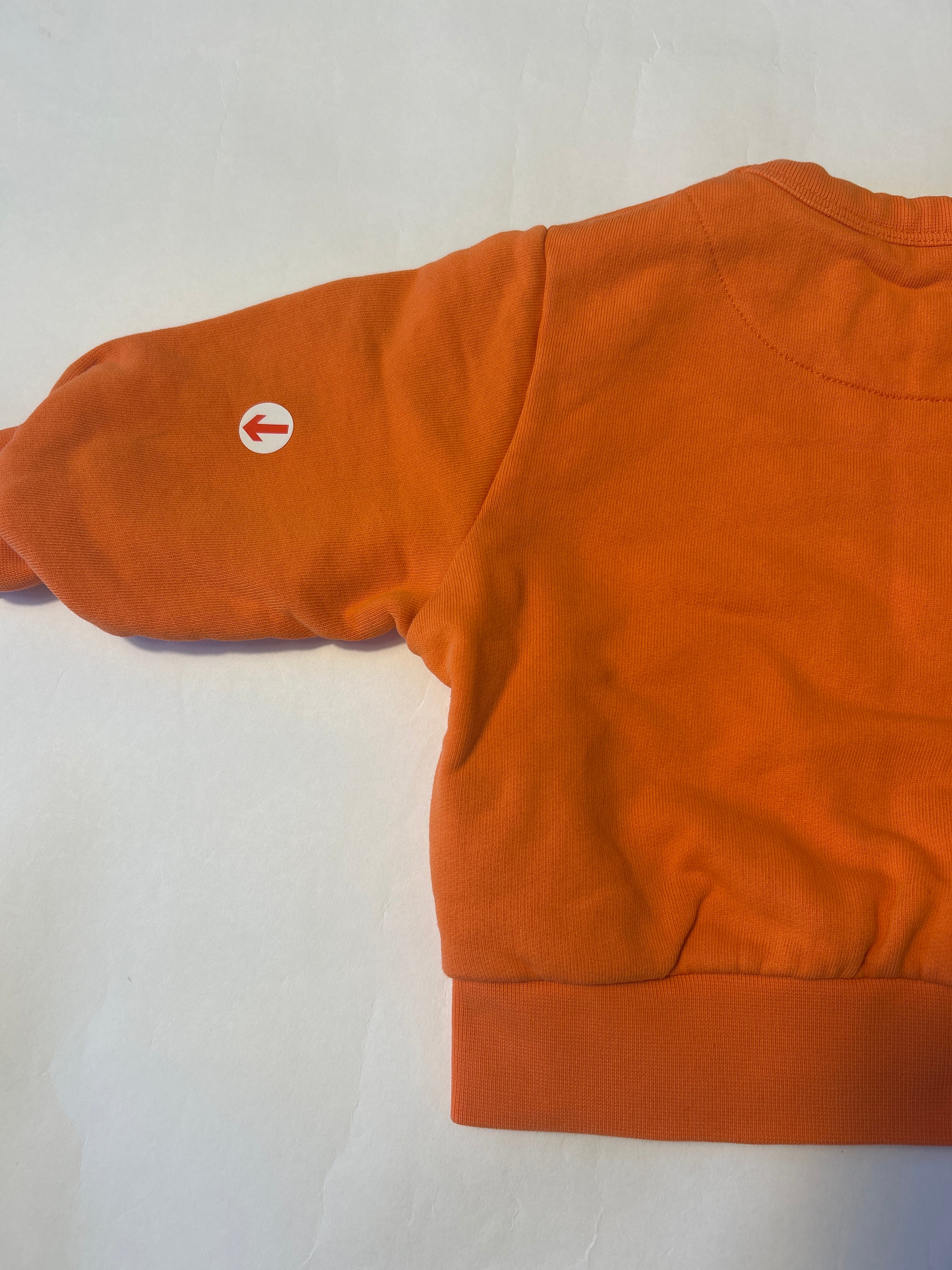 tiny cottons Orange dog graphic sweatshirt