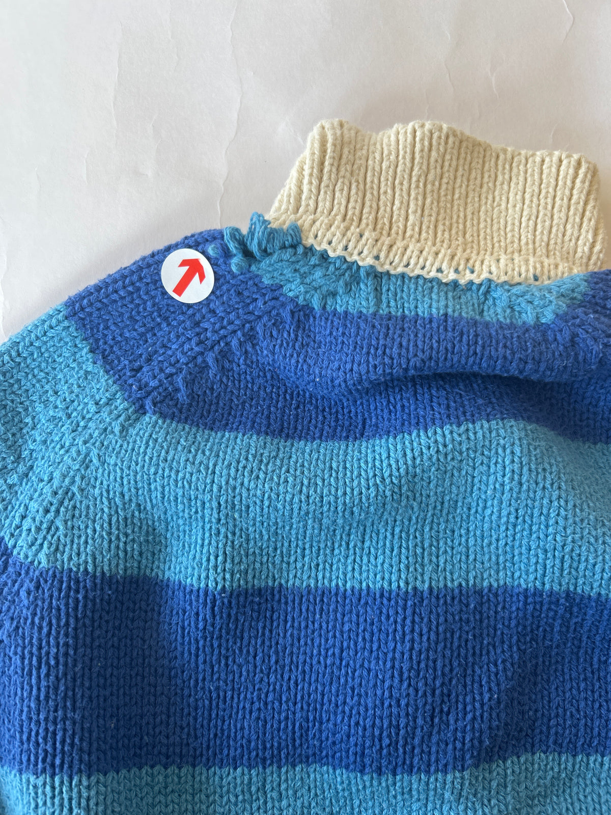Blue stripes knitted sweater