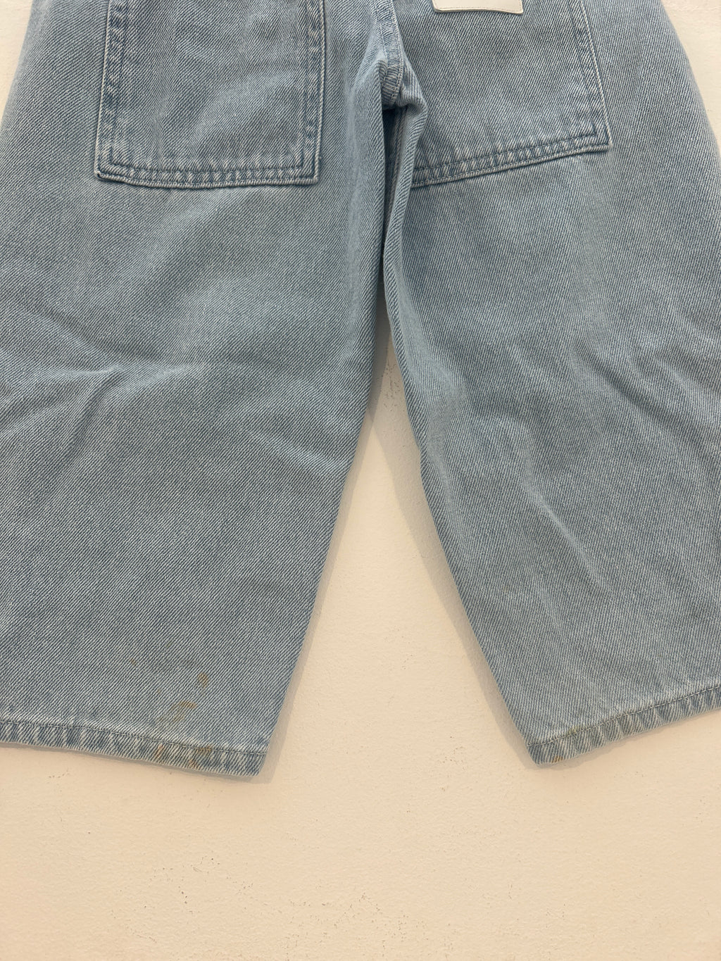 Wynken Light denim rose patch jeans