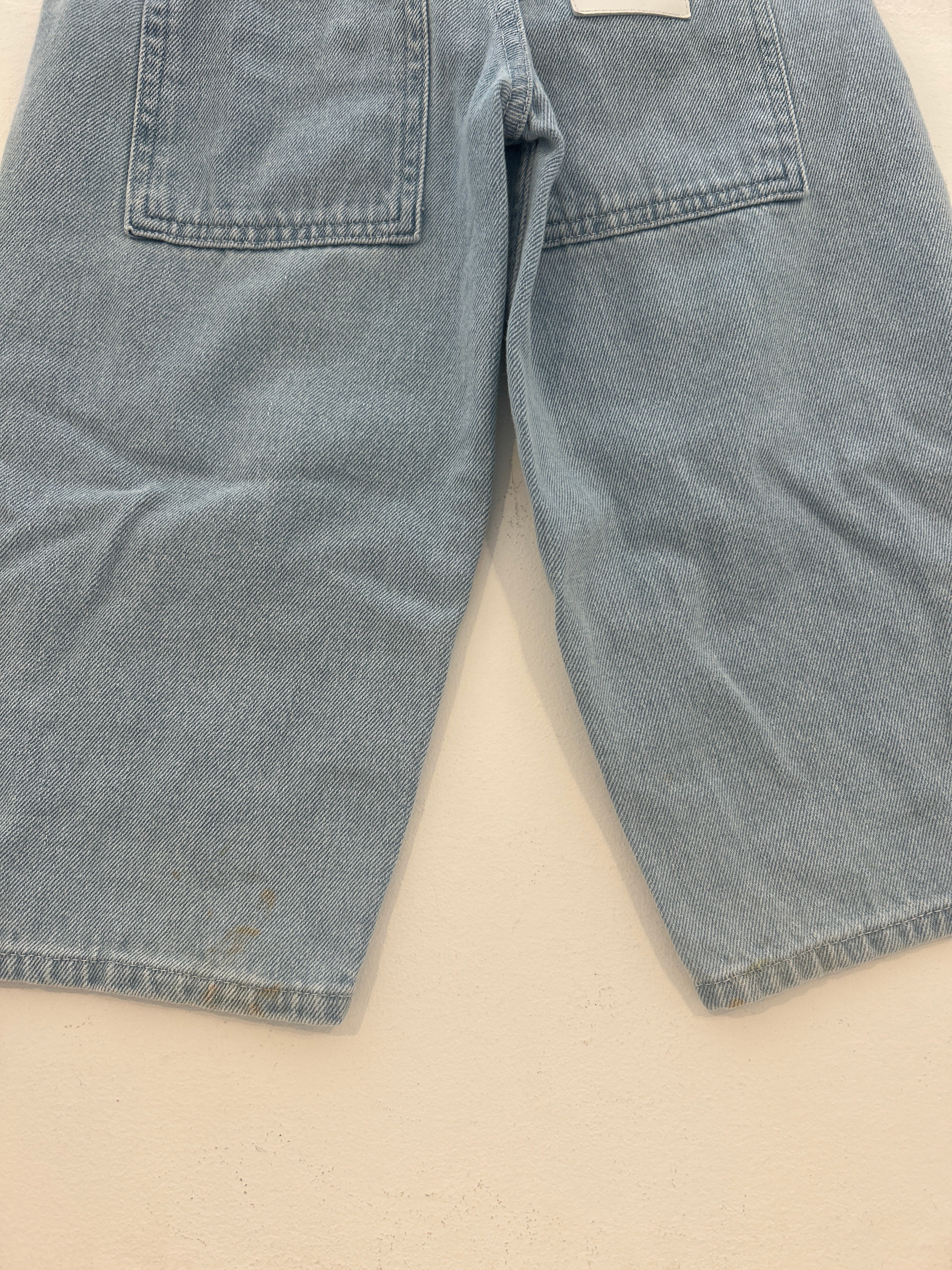 Wynken Light denim rose patch jeans