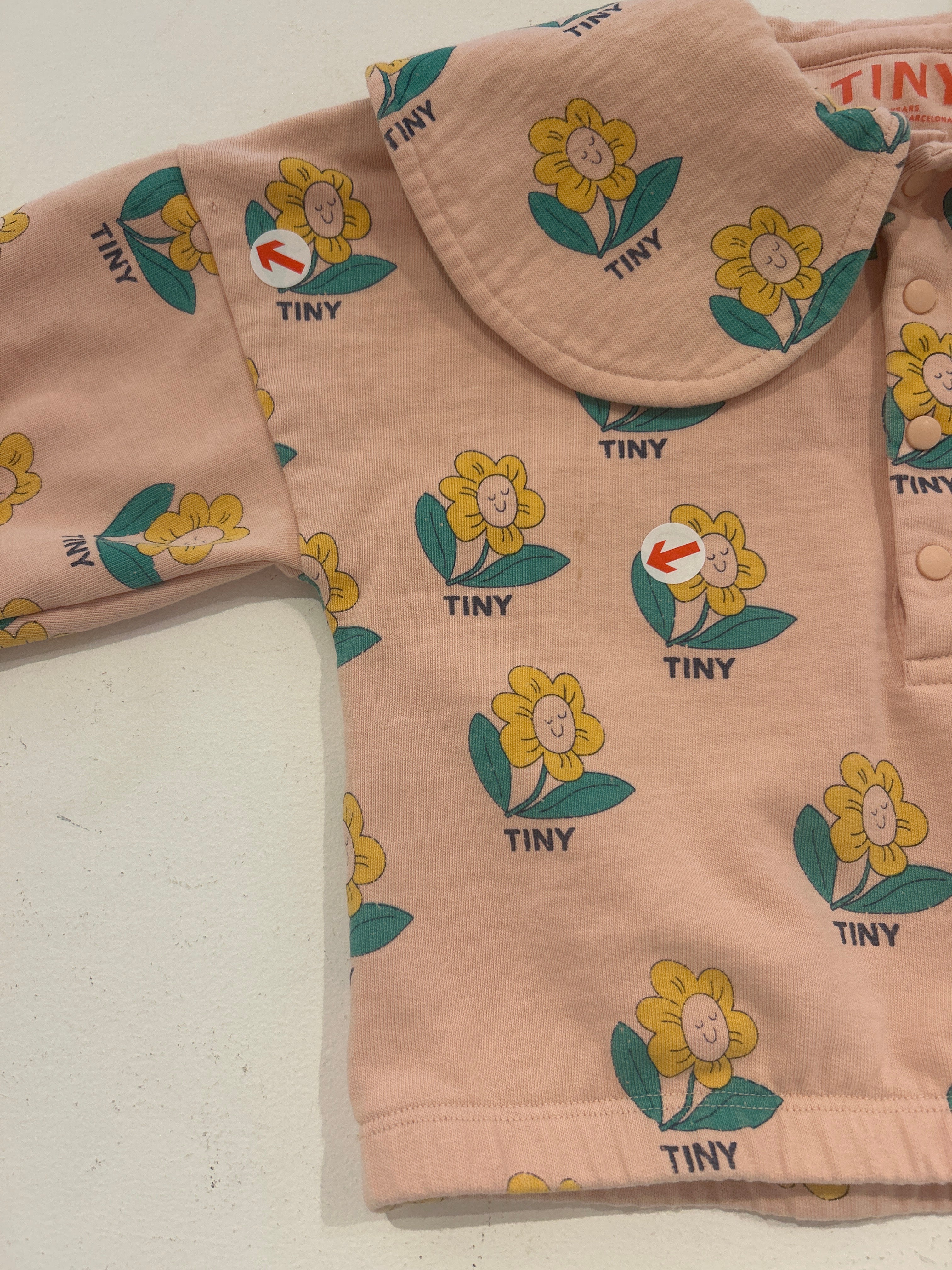 Tiny Cottons Pink tiny flowers sweatshirt