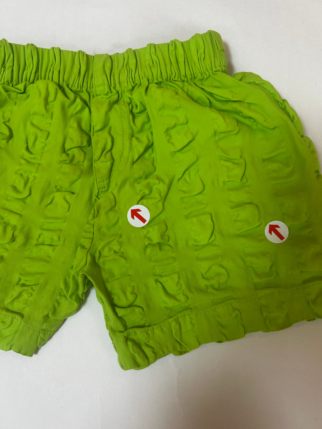 Studio Koter Green giant seersucker shorts