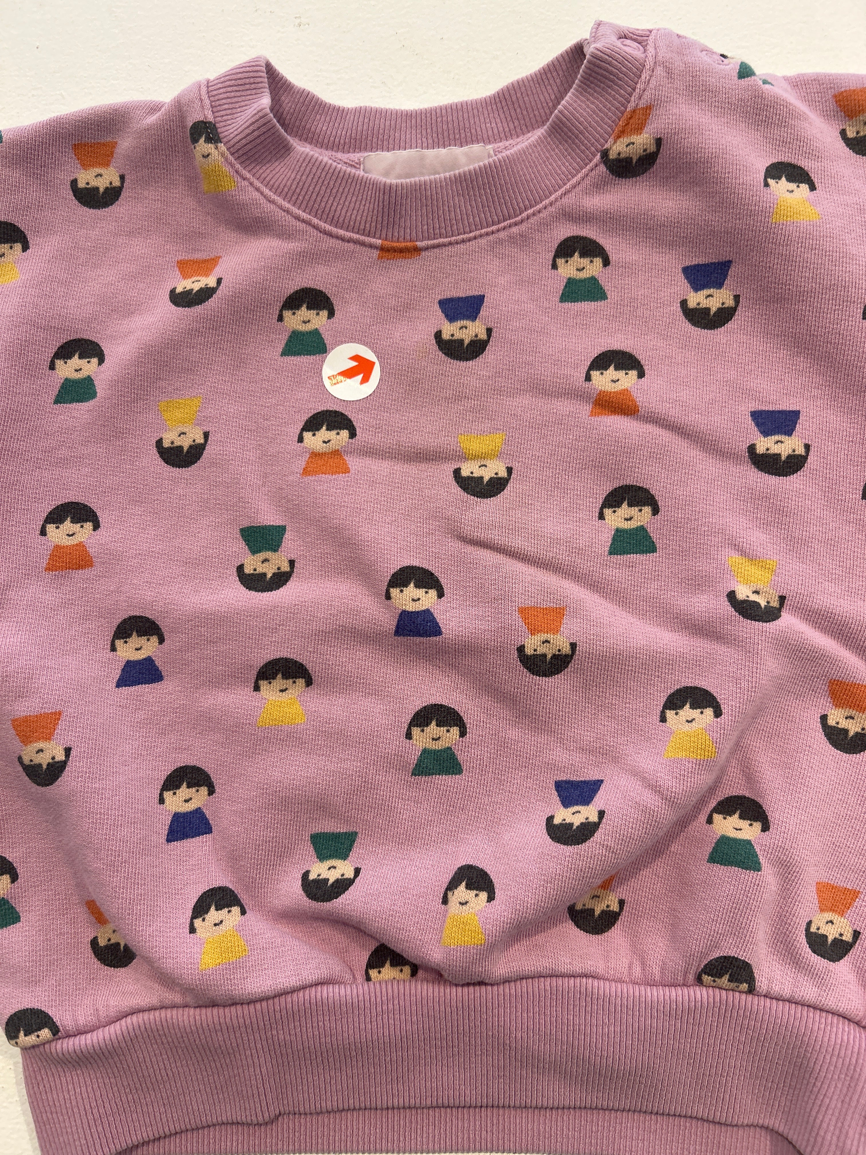 bobo choses Lilac game pawns sweatshirt 18M