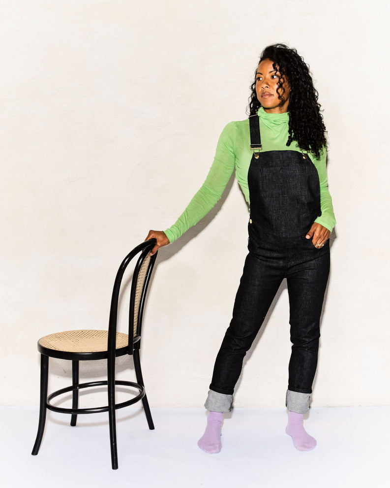 Sustainable || Handmade in the UK | Dungarees | Maternity and beyond | Black |Original