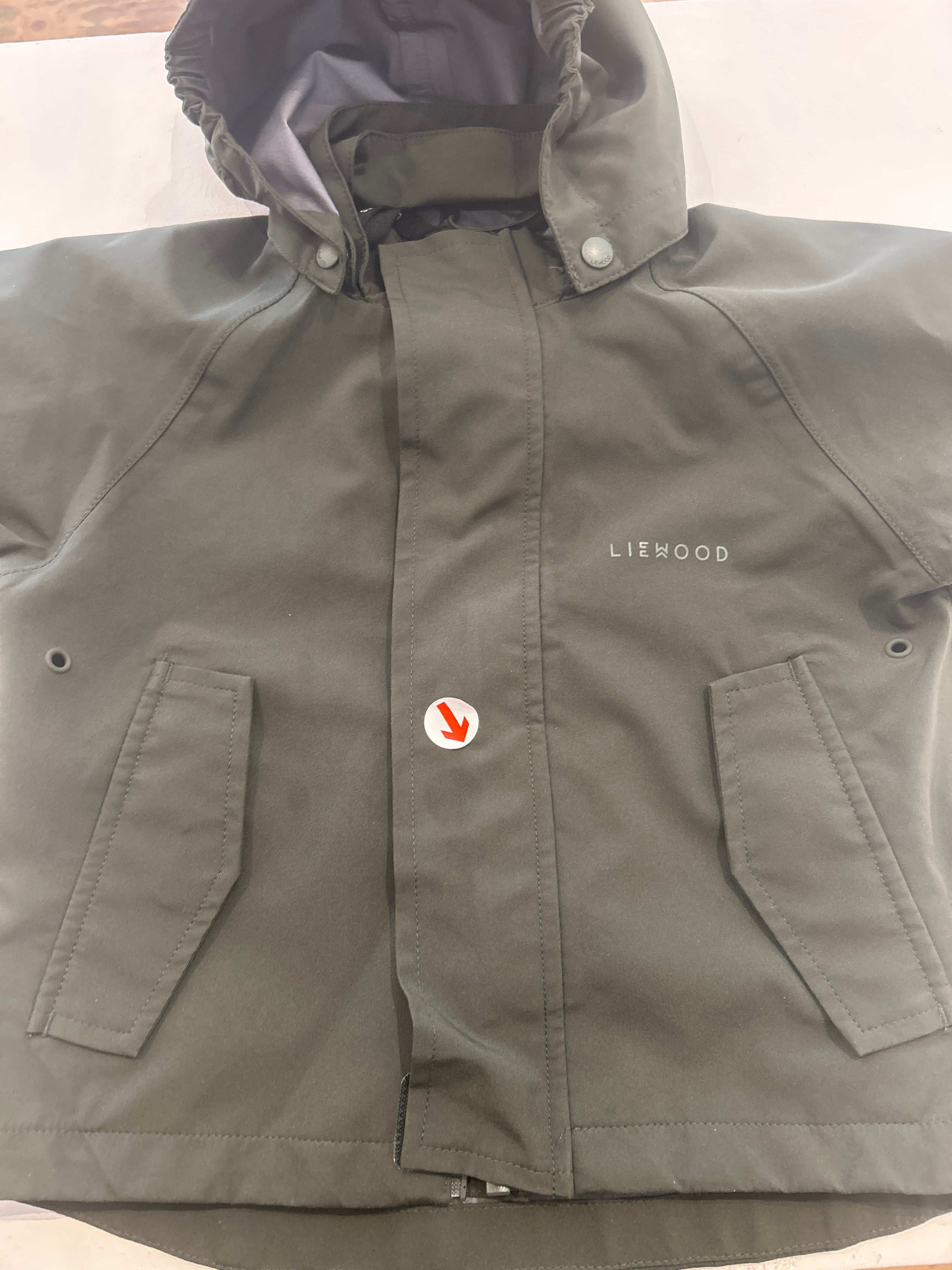 Liewood Forest green bear raincoat