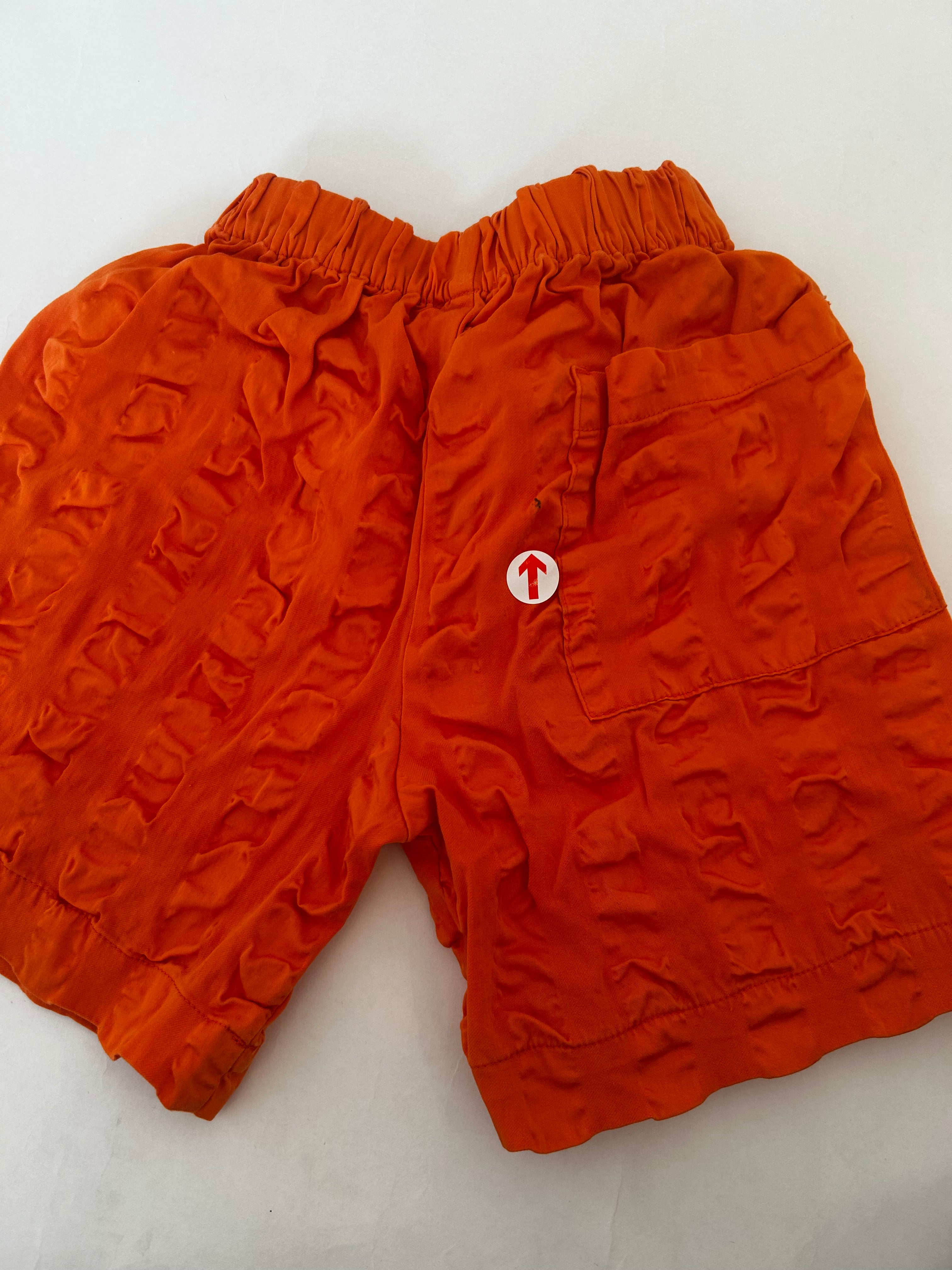 Studio Koter Kit Orange Seersucker Long Shorts