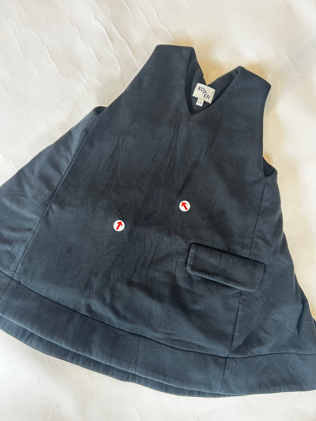 Avery black scuba a-line dress