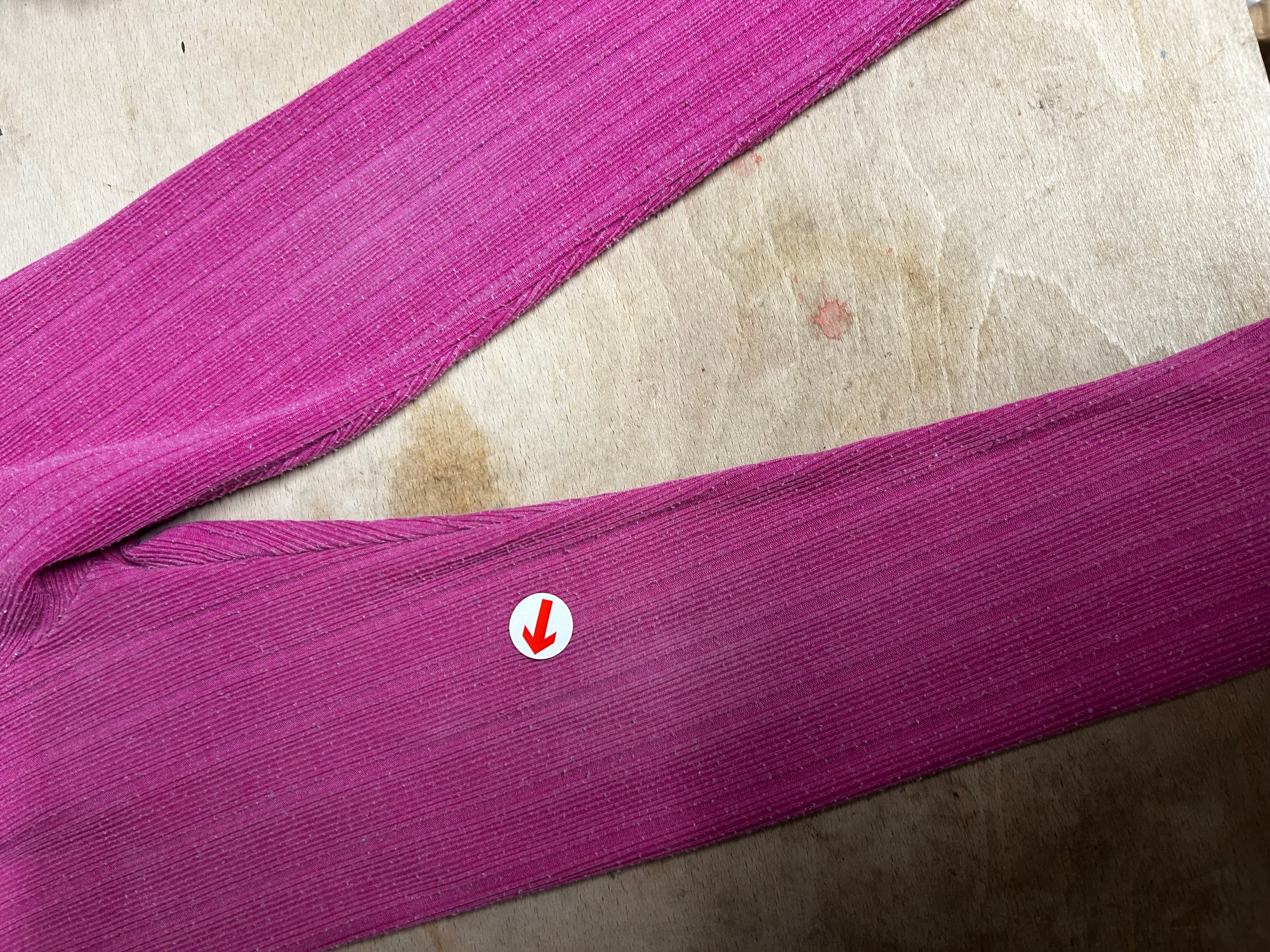 Bobo Choses Pink ribbed leggings