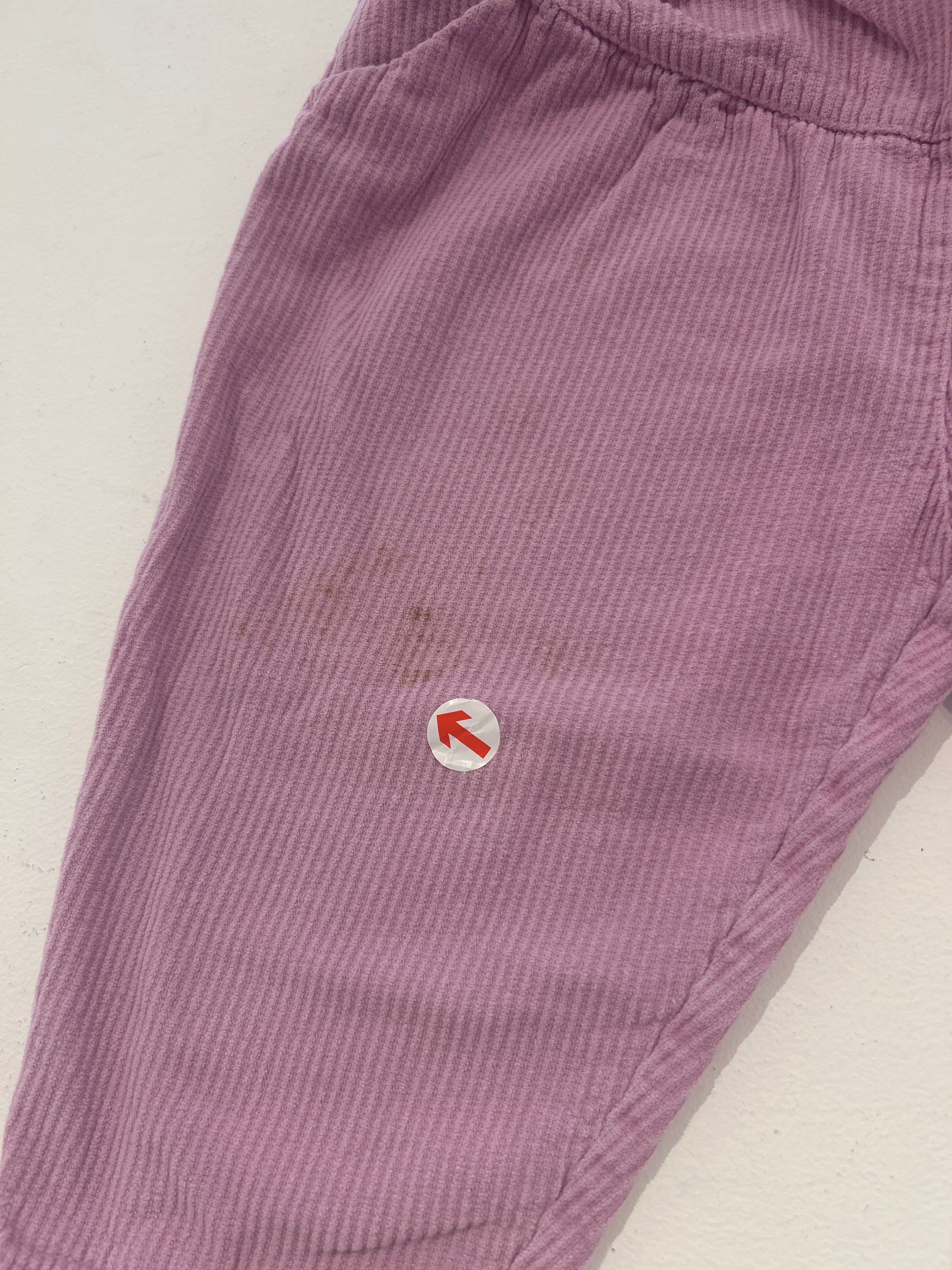 Bobo Choses Pink cord baggy baby trousers
