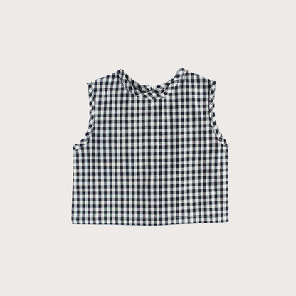 Esther Button back gingham top