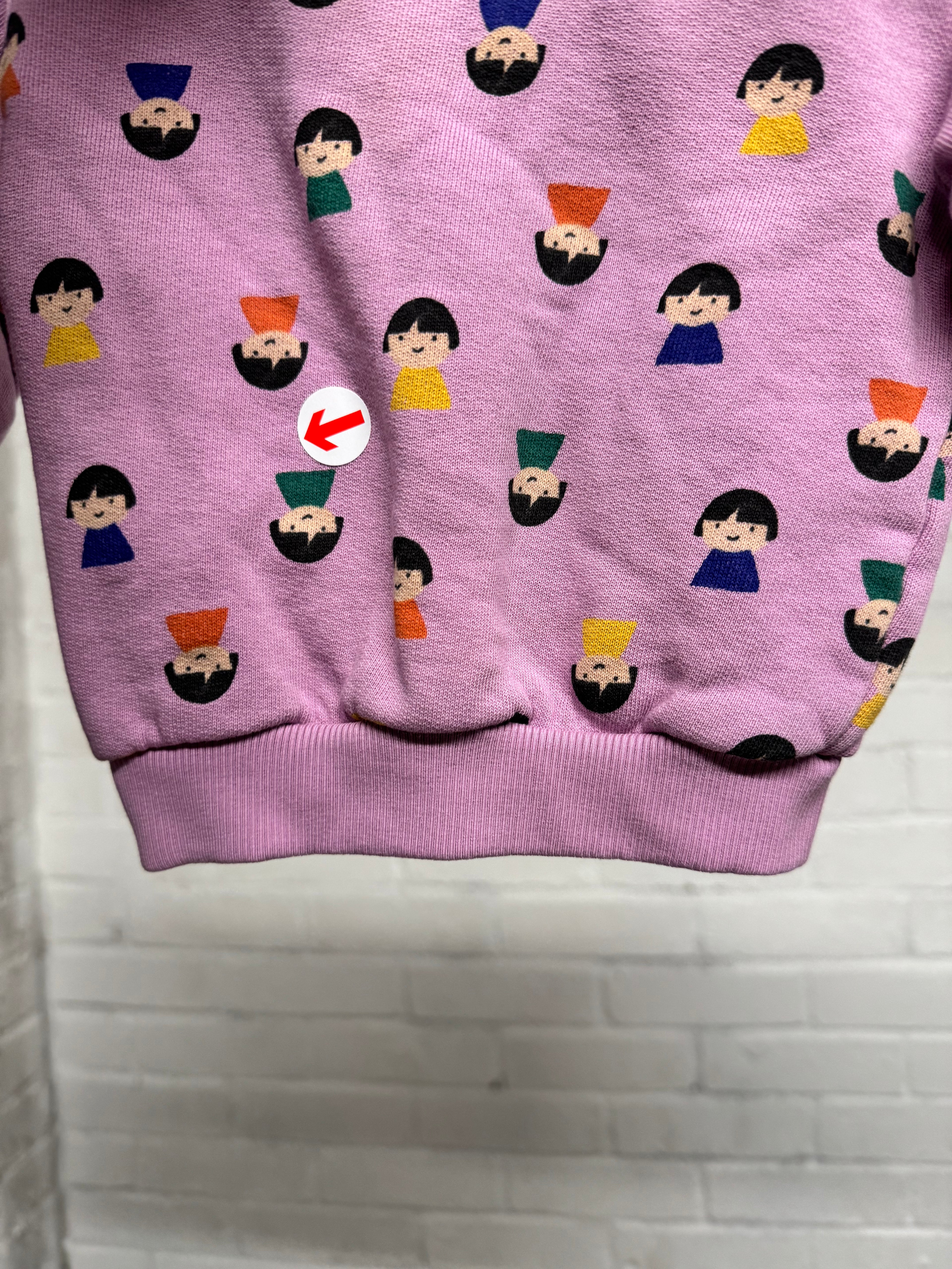 Bobo Choses Lilac game pawns sweatshirt  3M