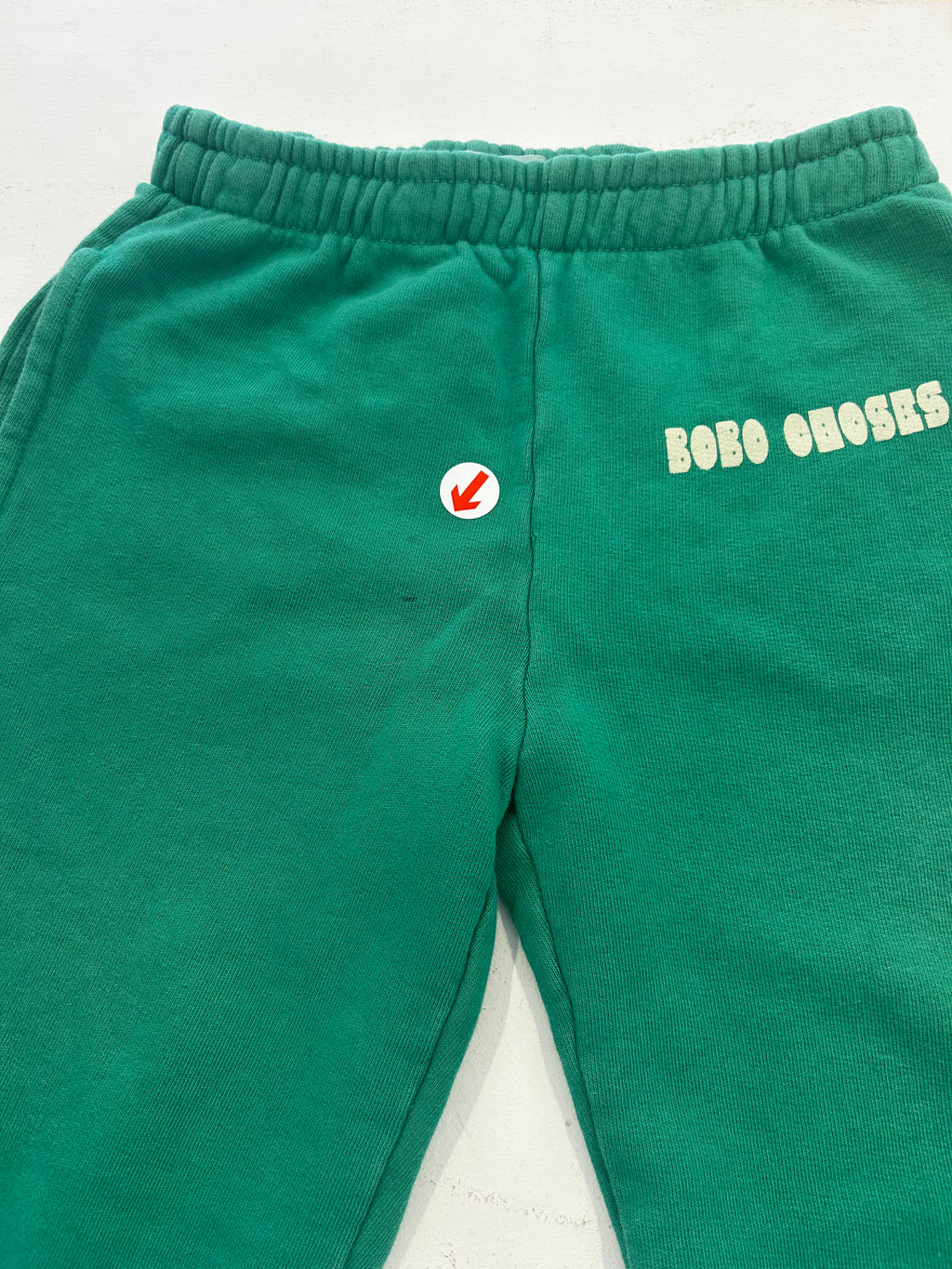 Bobo Choses Green modern jogging pants
