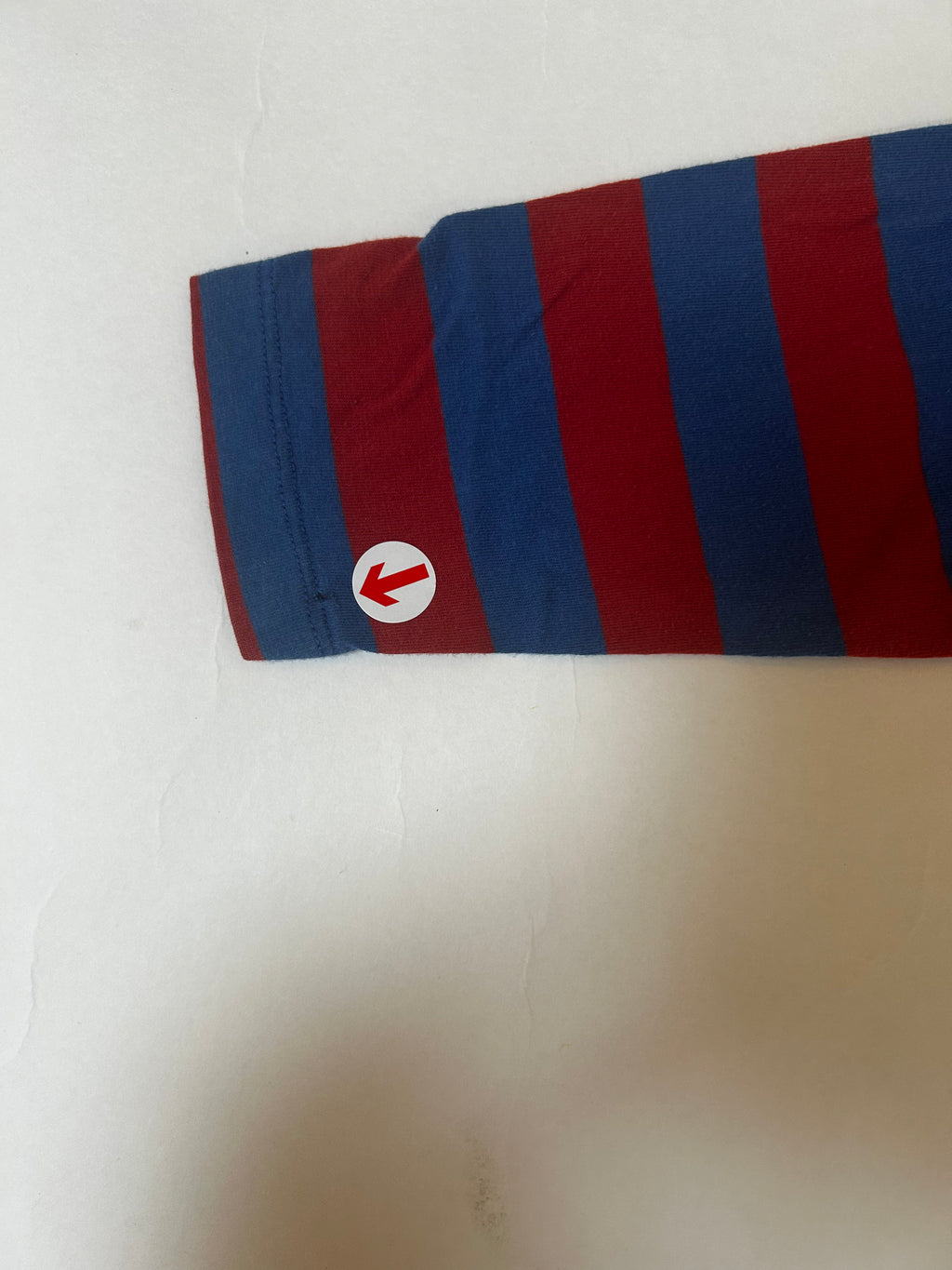 Wynken Blue striped contrast sleeve t-shirt