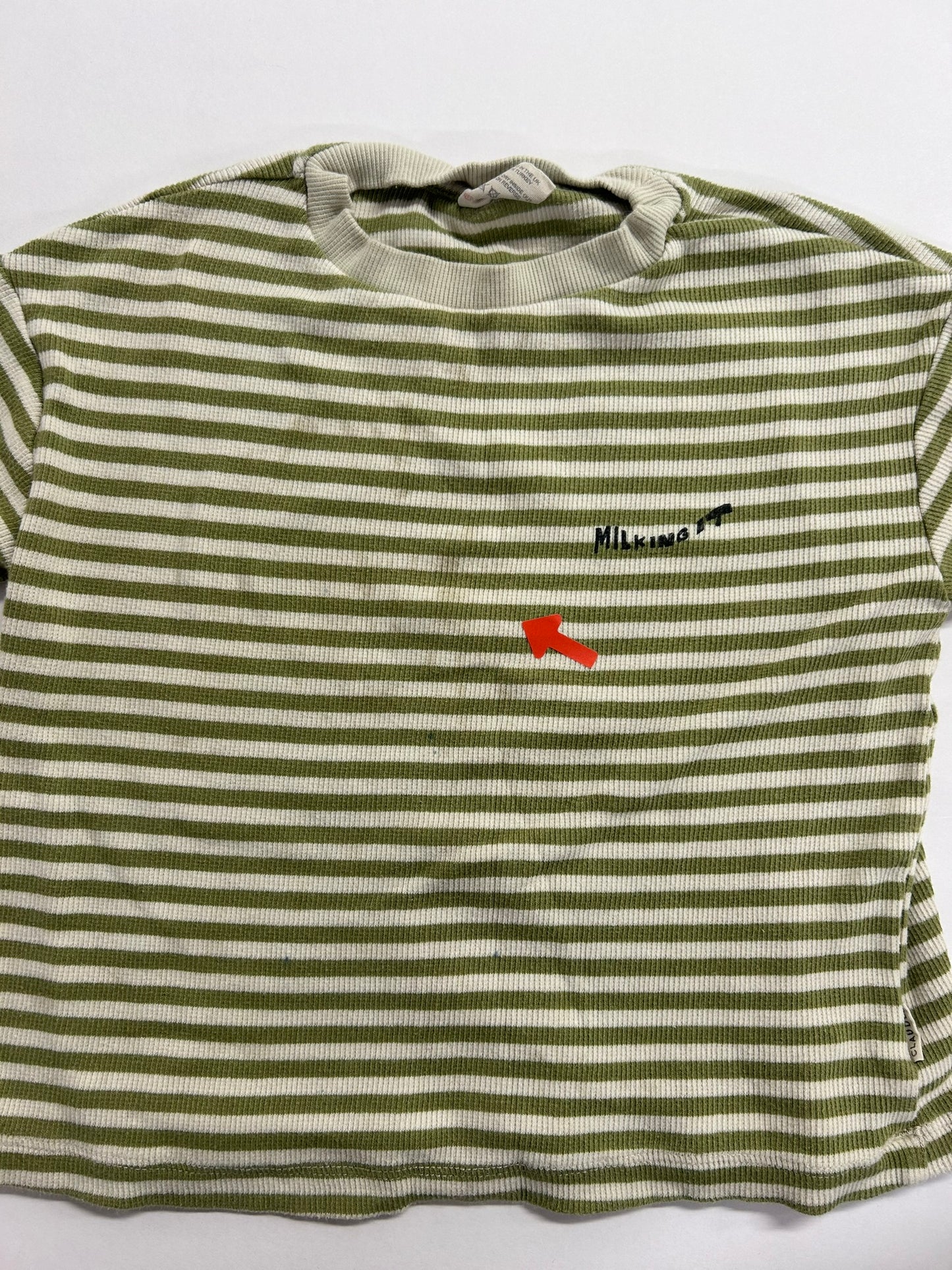 Claude and Co Stripe milking it ribbed t-shirt