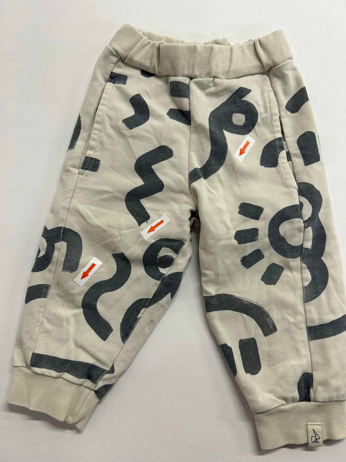 Bonnie & The Gang Black Marley printed joggers