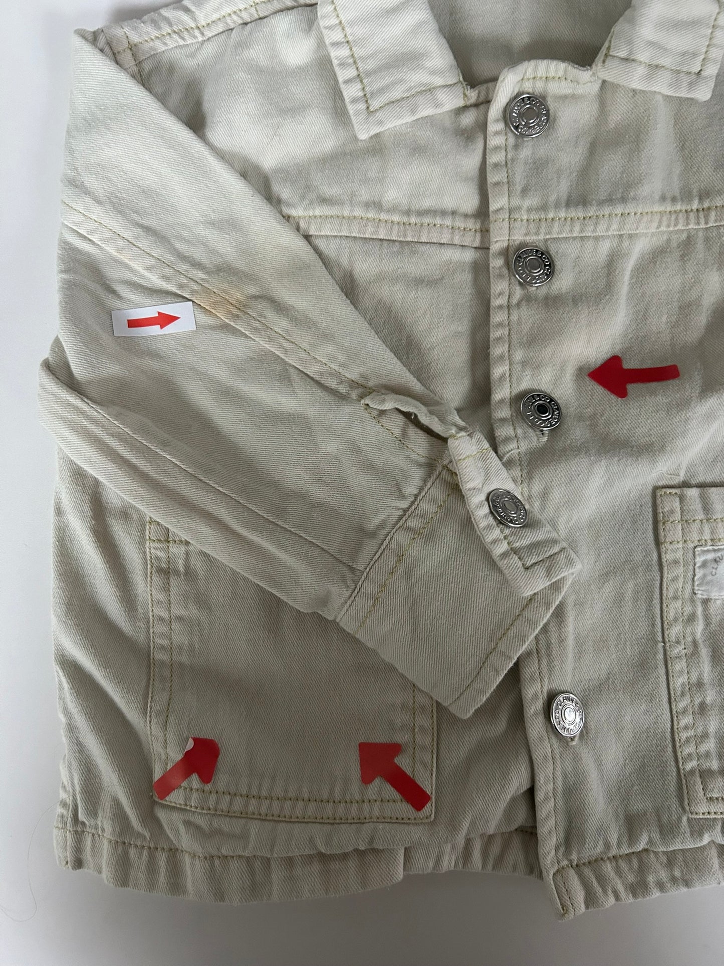 Claude & Co Cream patch worker jacket