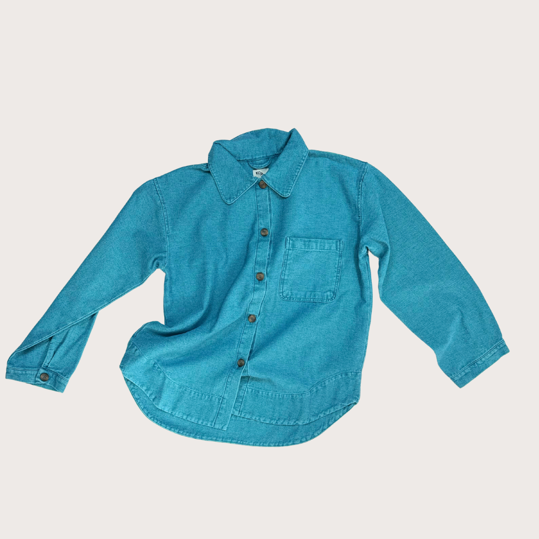 Studio Koter Blue overdye denim shirt