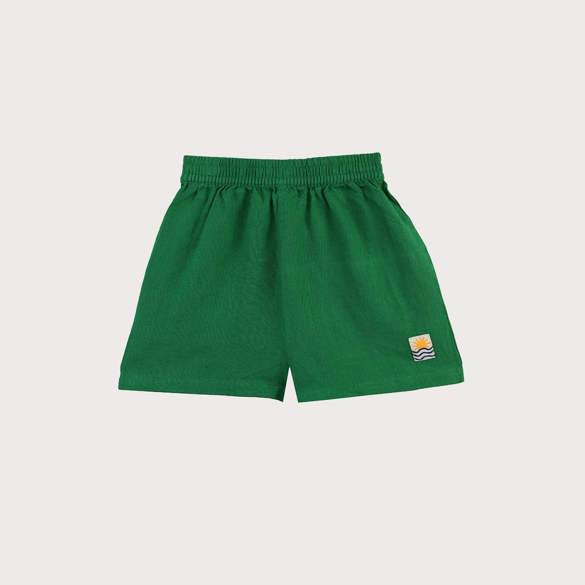 L.F. Markey Green linen shorts