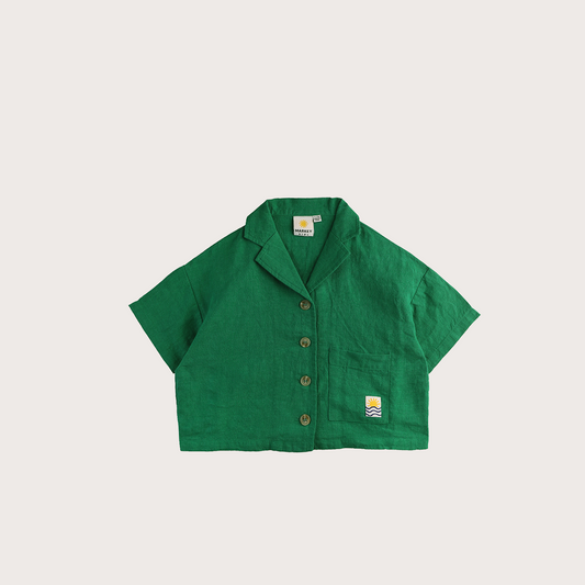 L F Markey oversize green shirt