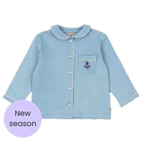 36 - 48  Konges Sloejd Glacier Blue Pio Pyjama Top