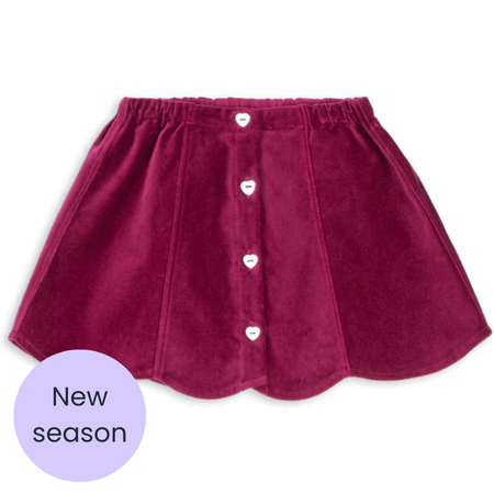 Velvet Scallop Edge Skirt