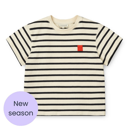 Liewood Navy stripe cotton short sleeve t-shirt