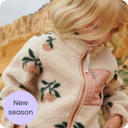 Pink peach pile jacket +£5 per month