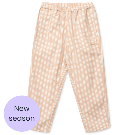Liewood Pink stripe cotton trousers