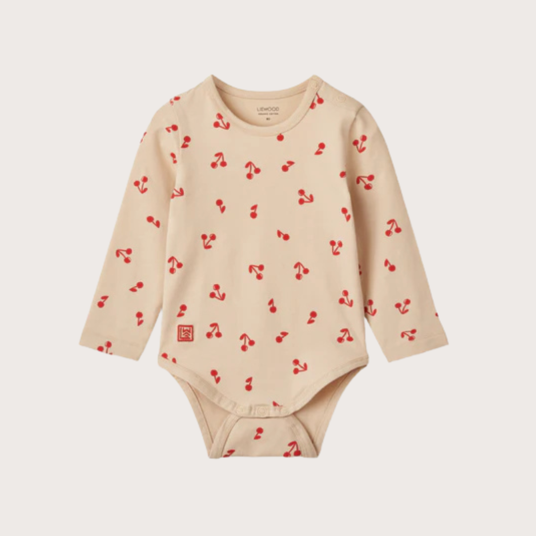 Liewood Pink all over cherry bodysuit