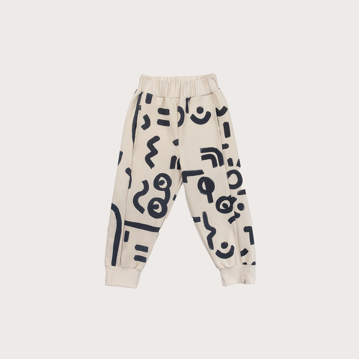 Bonnie & The Gang Black Marley printed joggers