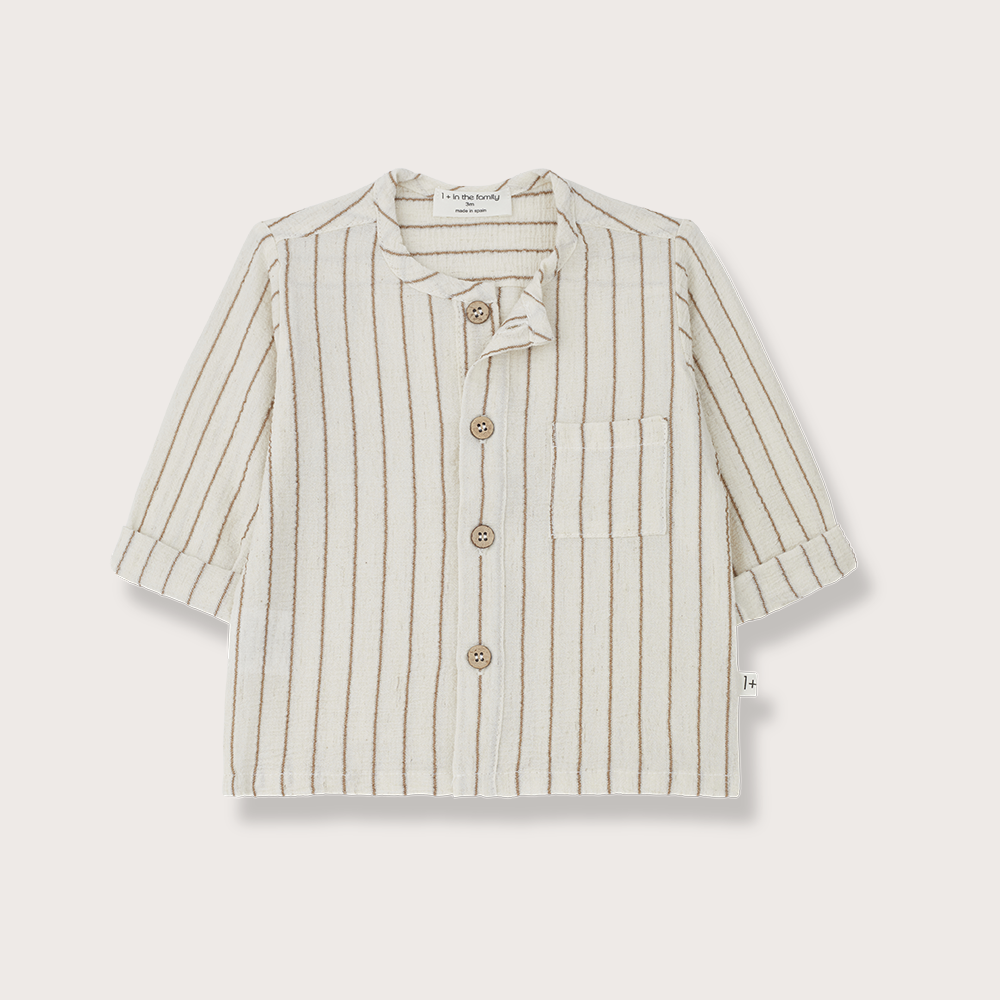 +1 in the family Striped textured shirt