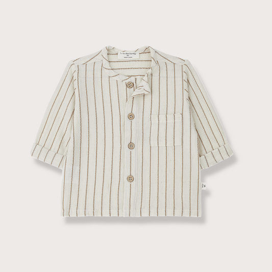 1 + in the family Striped textured shirt