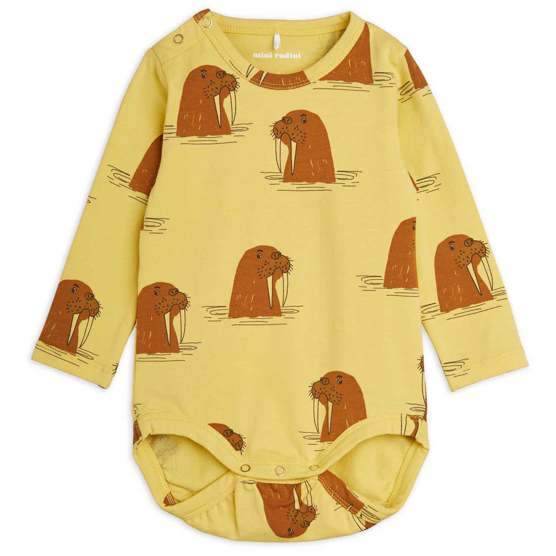 Yellow Walrus Long Sleeve Bodysuit