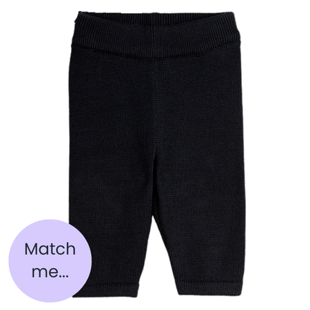 Black Fine Knit Leggings