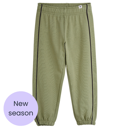 Mini Rodini Green Piping Joggers