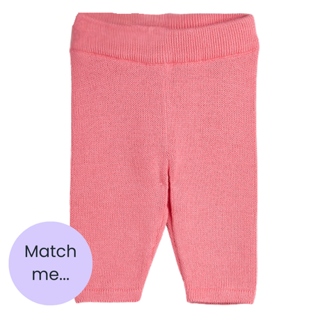 Pink Fine Knit Leggings